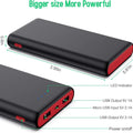 Portable Charger Power Bank 25800mAh,Ultra-High Capacity PD3.0 Fast Phone Charging with Intelligent Controlling IC,3 USB Port External Cell Phone Battery Pack Compatible with iPhone,Android etc