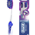 Oral-B 3D White Luxe Pro-Flex 38 Medium Manual Toothbrush Twin Pack (Packaging May Vary), 2 Count