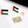 zhanghaoran 7 Pieces Palestine Flag Lapel Pin Set Palestinian Flag Pins Support Palestine Badge Hat Clothing Backpack