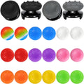 PS5 Controller Accessories for PS4 Controller Grips Thumbstick Grips with 2 Pairs Joystick Grips and 32 Pieces Thumb Caps Controller-3X