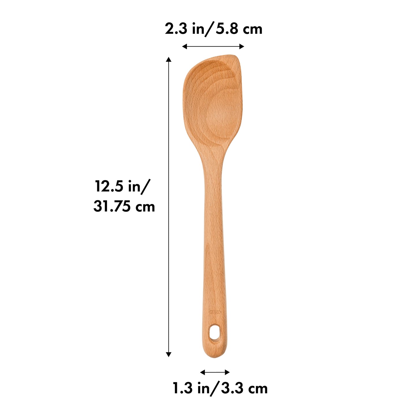 OXO Good Grips Wooden Corner Spoon, Brown, Set of 1