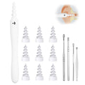 5 in 1 Ear Wax Removal, Q-Grips Ear Wax Removal Tool Reusable Washable Replacement Soft Silicone Tips for Cleaner Earwax, Ear Wax Removal Kit Contains 5 Types of Ear Cleaner Tools