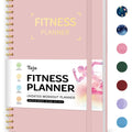 Diario de entrenamiento físico para mujeres y hombres, tamaño A5 (5,5" x 8,2"), planificador de registro de entrenamiento para realizar un seguimiento, un progreso y lograr sus objetivos de bienestar, color rosa