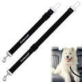 2 PCS Dog Seat Belt for Car Frskcssd Adjustable Dog Car Harness Heavy Duty Nylon Dog Safety Seat Belt Durable Pet Seat Belts for Small & Large Dogs Supports All Cars Quick & Easy Installation (Black)