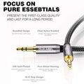 DUKABEL Top Series 3.5mm AUX Cable Lossless Audio Gold-Plated Auxiliary Audio Cable Nylon Braided Male to Male Stereo Audio AUX Cord Car Headphones Phones Speakers Home Stereos (4 Feet /1.2 Meters)