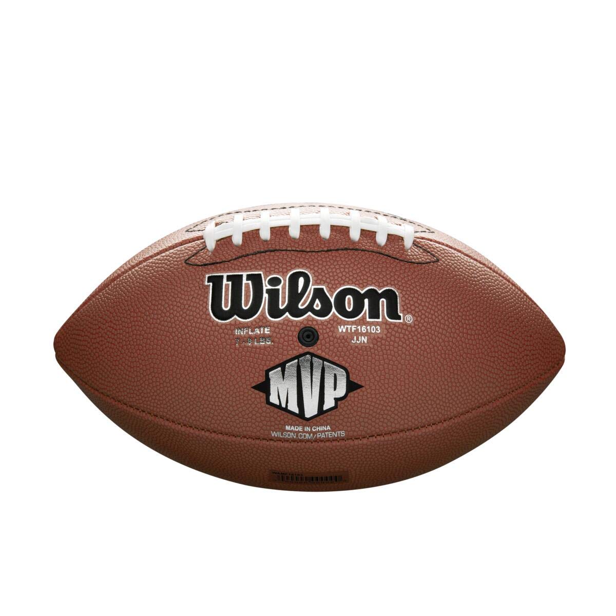 Balón de fútbol americano Wilson NFL MVP, tamaño oficial, marrón