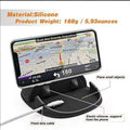 Support de téléphone de voiture Loncaster, support de téléphone de voiture en silicone pour divers tableaux de bord, support de téléphone de bureau antidérapant compatible avec iPhone, Samsung, smartphones Android, appareils GPS et plus encore, noir