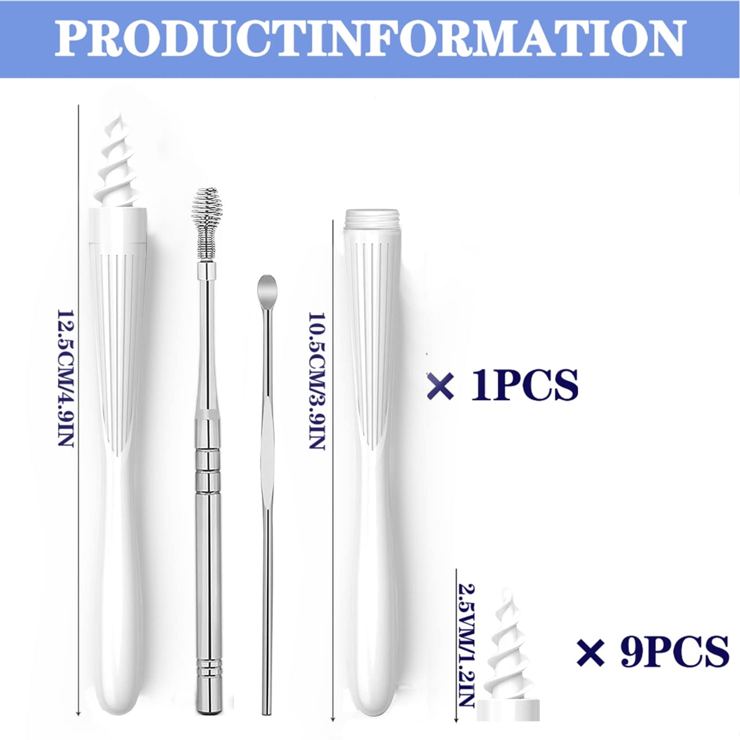 Outil de retrait de cérumen 3 en 1, 2024 Q-Grips Embouts en silicone souple de rechange réutilisables et lavables pour le nettoyage du cérumen, le kit de retrait de cérumen contient 3 types d'outils de nettoyage des oreilles