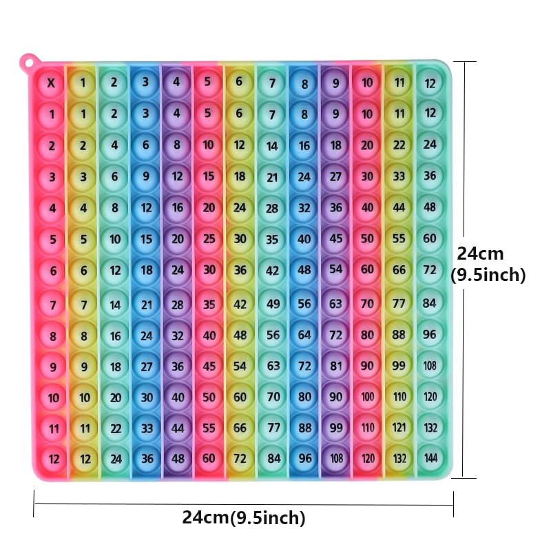 Cahier d'exercices d'apprentissage de la table de multiplication 12 P00P Jeu de multiplication Fidget 12x12 Table Math Games Jouet de table numérique, Jeu d'apprentissage Fidget Jouet soulage le stress, crée diverses opérations mathématiques,