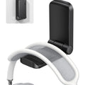 Soporte para auriculares Lamicall, soporte adhesivo para auriculares, soporte con gancho para auriculares, soporte para auriculares con clip debajo del escritorio, abrazadera para auriculares para Airpods Max, HyperX, Sennheiser, color negro