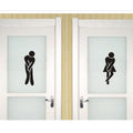 Bestjybt DIY Amovible Salle De Bain Toilette Salle De Bain WC Panneau Porte Accessoires Sticker Mural Décoration De La Maison