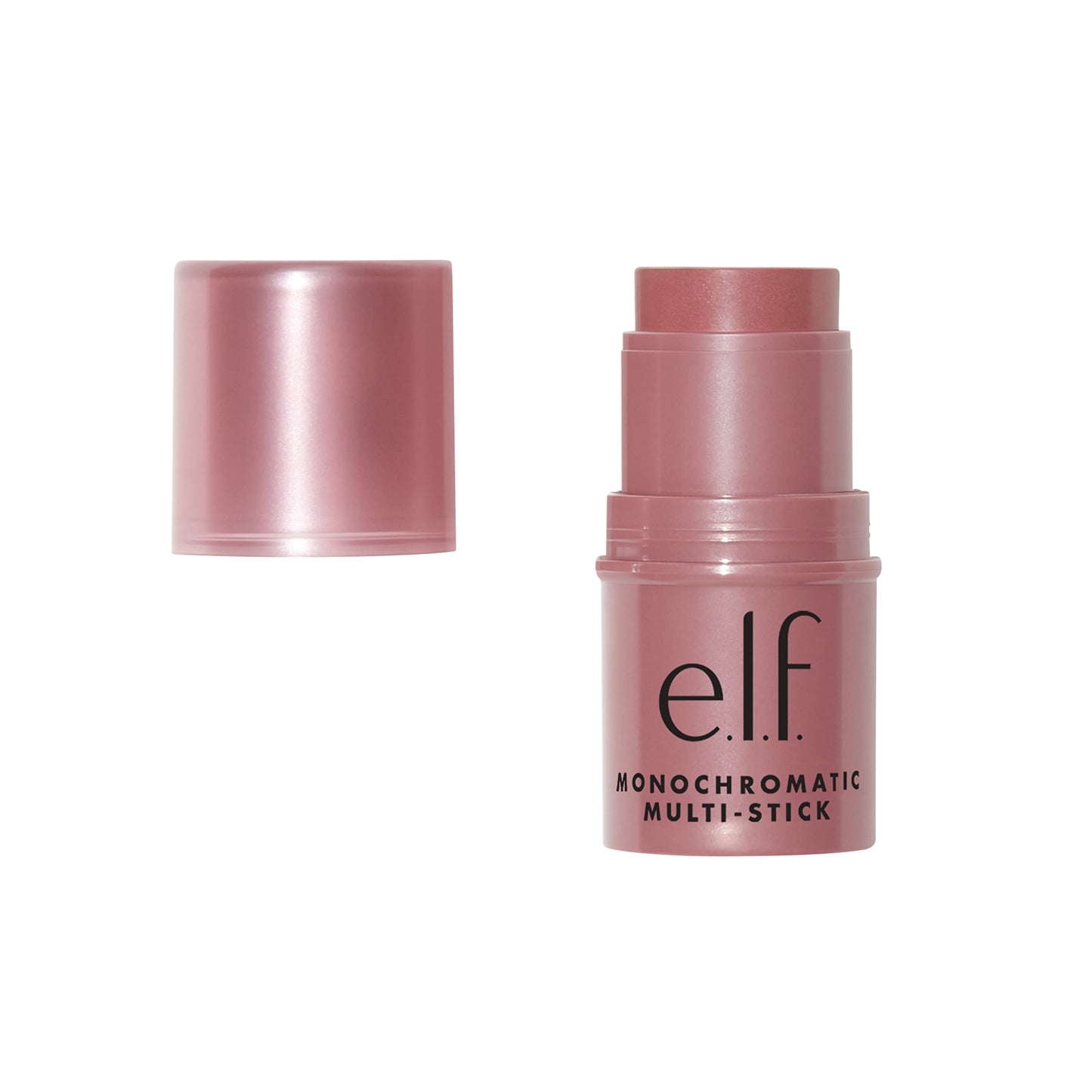 elf Monochromatic Multi Stick, Crémeux, Léger, Polyvalent, Luxueux, Ajoute des reflets, Facile à utiliser en déplacement, Se mélange sans effort, Rose étincelant, 0,17 oz