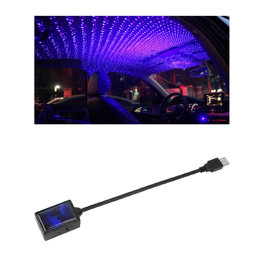 Veilleuse USB pour toit de voiture, projecteur LED portable et réglable pour atmosphère romantique, décoration intérieure de voiture pour voiture de mariage, plafond, chambre à coucher, fête