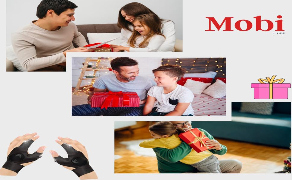 Guantes con linterna LED Mobi L1FE Gadgets geniales para hombres Equipo de camping Gadgets tecnológicos Regalos de cumpleaños para alguien que lo tiene todo Los gadgets de camping más geniales