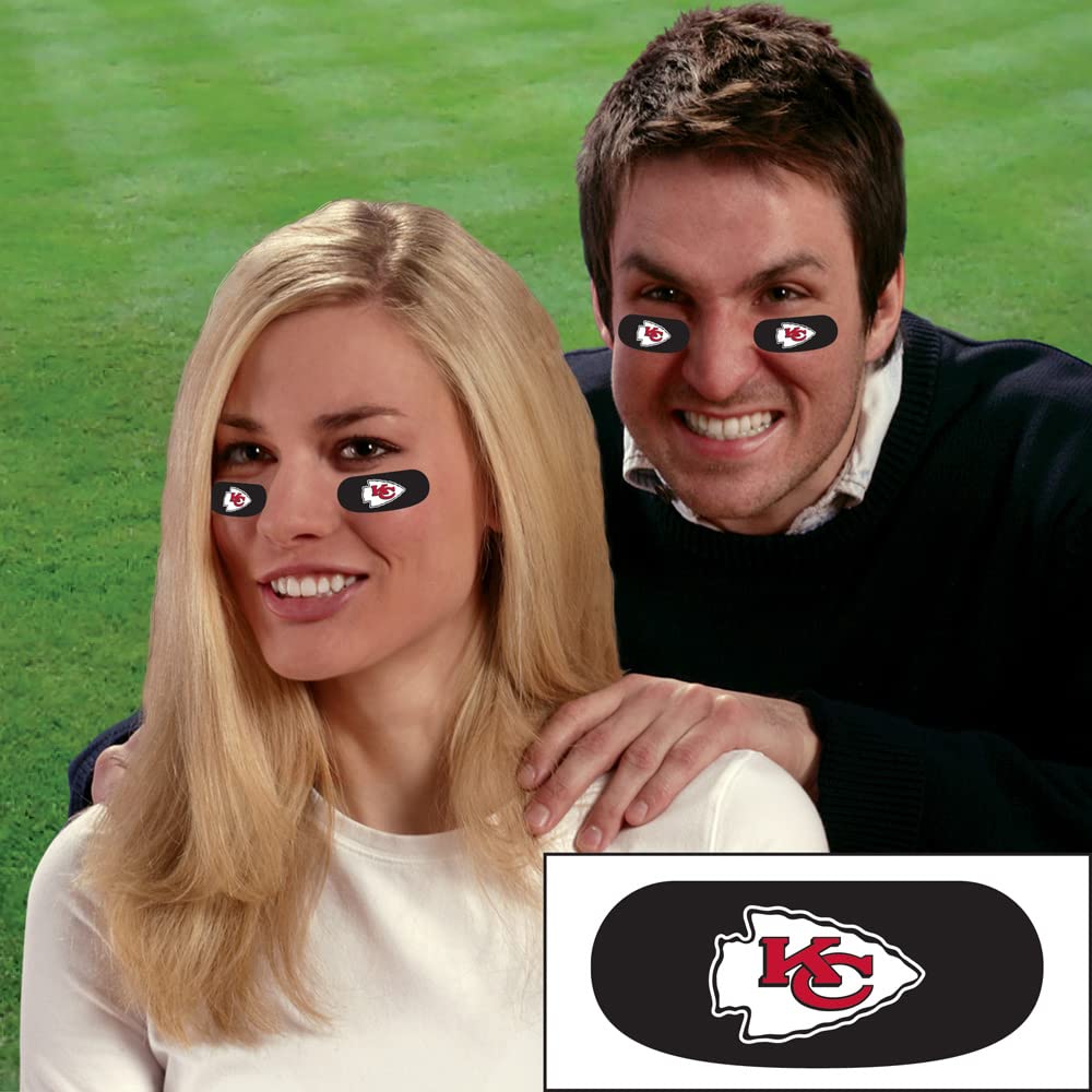 Pegatinas negras con el logo de los Kansas City Chiefs de la NFL