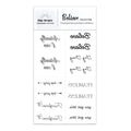 One Grace Believe Collection - Inspirational and Motivational Words Small Temporary Tattoos - Realistic Long Lasting Waterproof Black Mini Tattoos for Women and Men