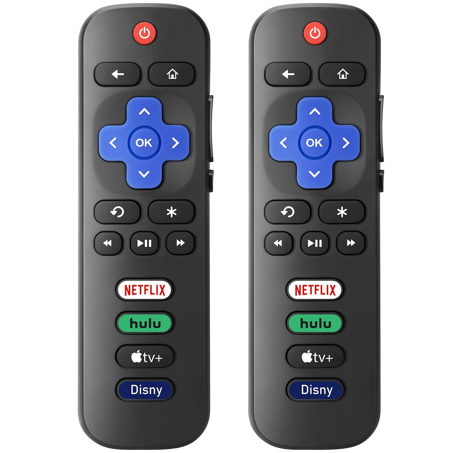 【Pack of 2】 New Replacement for All Roku TV Remote,Compatible for All TCL-ONN-Hisense-Roku TV Remote