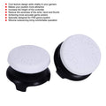 ASHATA 2Pcs Thumbstick Extender for, 3D Texture Thumb Grip Stick Joystick Thumbstick for 5 Controller (White)