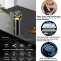 2 in 1 Handheld Ashtray Multifunctional Smokeless Ashtray USB Rechargeable Ash Tray Electronic Ashtray Best for Home Office (Black)