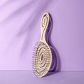 Ninabella Organic Detangling Hair Brush for Women, Men & Children - Does not Pull on Hair - Hair Straightening Brushes for Straight, Curly & Wet Hair - Unique Spiral Hairbrush