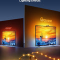 Govee TV Backlight 3 Lite with Fish-Eye Correction Function Sync to 55-65 Inch TVs, 11.8ft RGBICW Wi-Fi LED Strip Lights with Camera, 4 Colors in 1 Lamp Bead, Voice and APP Control, Adapter