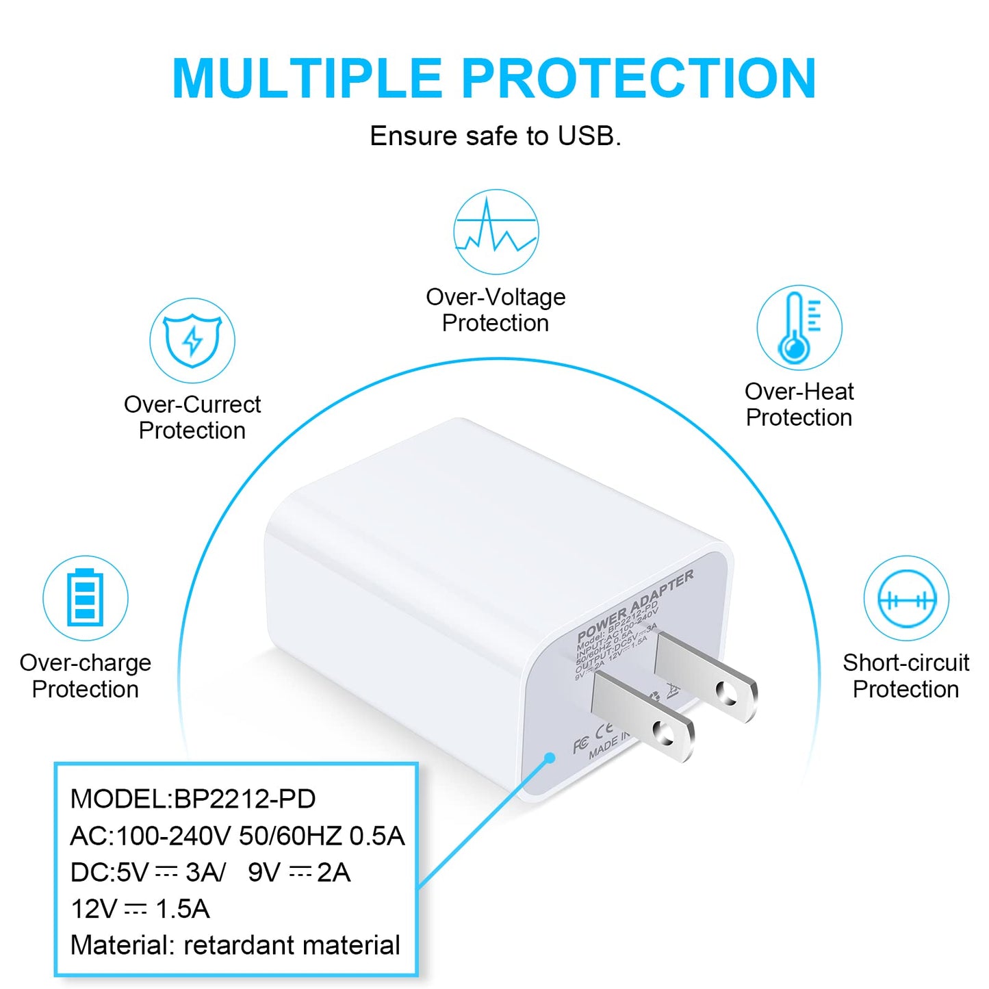 USB C Fast Charger for Google Pixel 9 Pro XL Fold 9 8a 8 Pro 7a 7 7 Pro 6 6 Pro 6a 5 4 4a 4XL 3a 3XL 2 XL, Samsung Galaxy A15 A14 5G A53 A54 S24 S23, 20W 3A PD Power Adapter with 6FT Type C to C Cable