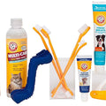 Arm & Hammer for Pets Tartar Control Kit for Dogs | Contains Toothpaste, Toothbrush & Fingerbrush | Reduces Plaque & Tartar Buildup | Safe for Puppies, 3-Piece , Beef Flavor