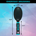 Conair Salon Results Hairbrush for Men and Women - Detangling Hair brush - Hairbrush for all hair types - Wire Bristles and Cushion Base