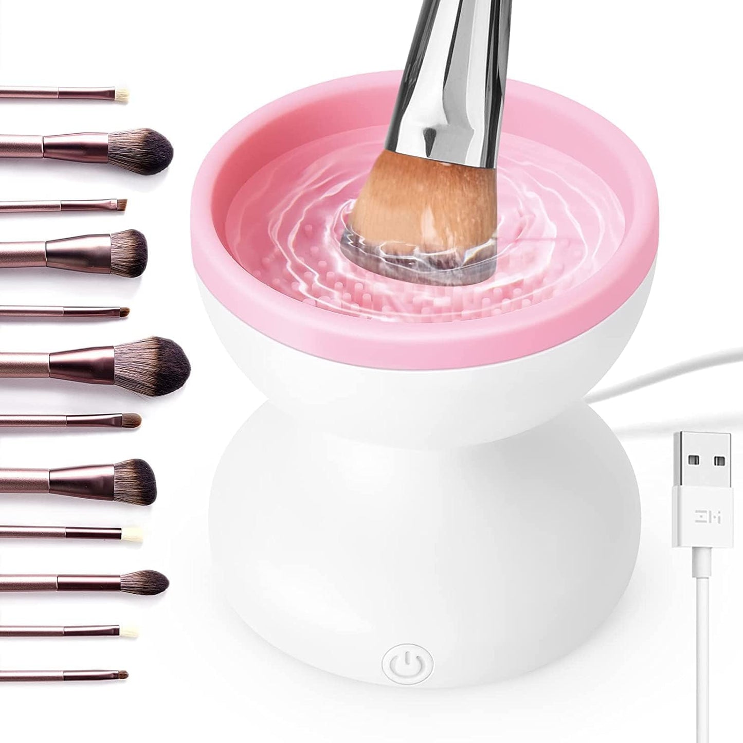 Electric Makeup Brush Cleaner Machine, Automatic USB Brushes Cleaner, Portable & Quickly Clean All Size of Beauty Makeup Brush Set, Women Gifts for Christmas, Birthday Gift for Women