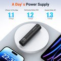 EnergyQC Fast Charging Portable Charger 5000mAh,External Battery Power Bank with 5V/2.4A Output and USB-C Input(Recharge Only), Battery Pack Compatible with iPhone,Samsung Galaxy and More-Black