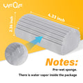 YFUIF 2-Pack Damp Clean Duster Sponge, Magic Sponge Eraser Baseboard Cleaner Tool, Dusters for Cleaning Blinds, Glass, Vents, Railings, Mirrors,Window Track Grooves and Faucets