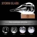 Station météo Storm Glass, prévisionniste météo, baromètre en verre en forme de goutte, décorations de Noël, bouteilles en verre pour la maison et le bureau (S)