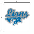 Banderín de corte en forma desgastada de los Detroit Lions de la NFL de Rico Industries: decoración para el hogar y la sala de estar, fieltro suave, fácil de colgar, 18 x 0,10 x 18