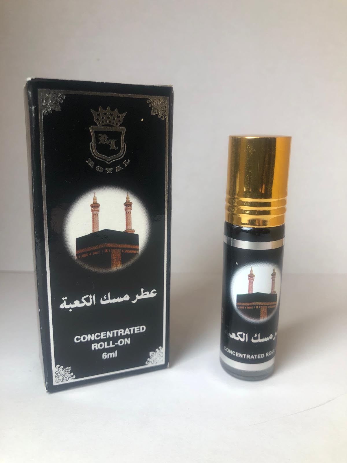 Generic Kaaba Royal Musk - Perfume Oil Rollerball Non Alcoholic Fragrance Oil Perfumes for Men and Women, 6 mL / 0.20 Fl Oz (Pack of 1) - Long Lasting, Black