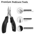 Fingernail and Toenail Nail Clippers for Thick and Ingrown Nails, 11 Pieces Manicure and Pedicure Kits Cutters Care Tools Hand Foot Treatment for Men, Women, and Seniors with Travel Case