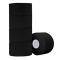 ADMITRY (5 Pack) Black Athletic Tape,Sports Tape Strong Stick No Sticky Residue for Hockey Climbing Sports Medical Splints (Black,1.5 Inches)