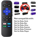 2Pcs Replacement Remote Control Compatible for Roku TV, Universal Remote Fit for Hisense/Onn/TCL/Sharp/Element/Philips/Hitachi/JVC/RCA/Insignia/Sanyo/LG RokuSeries Smart TVs (Not for RokuStick & Box)