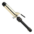 HOT TOOLS New and Improved 24K Gold Professional 1.5" Extended Barrel Curling Iron with Clamp for Loose Curls | 24K Gold Technology for Long-Lasting Results & Longer Barrel for Easy Styling