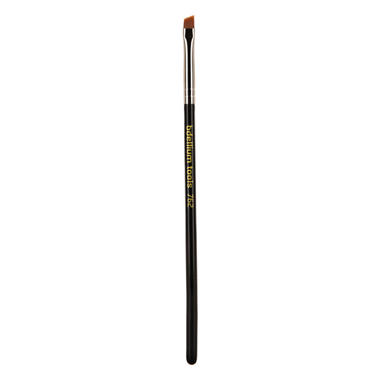 Bdellium Tools Professional Makeup Brush - Maestro Series 762 Small Angle - With Soft Synthetic Fibers, For Shaping & Filling Eyebrows (Black, 1pc)