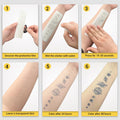 INKARTLINK Tattoo Tech,2 Sheets Extra-Large Semi Permanent Tattoo, Adult Art Design Temporary Tattoos, Lasts 1-2 Weeks, Waterproof, Realistic look, No Adhesive, No reflection (Christian Cross Design）