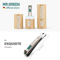 MR.GREEN Nail Clippers Curved Blades Fingernail Cut Nippers Manicure Scissors Stainless Steel Pedicure Tools (Medium)