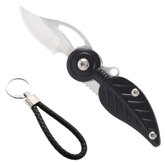 SWBIYING Pocket Knife for Women,Small Pocket Knife with Chain,Cool Knives,Cool Gadgets,Edc Knife,Mini Pocket Knife,Cute Key Accessories,Creative Gift for Women(Black)