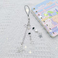 Meefisher Lindo colgante de estrella para teléfono, accesorio estético, cordón para bolso, cartera, mochila, billetera, colgantes decorativos (estilo 5, estrella)