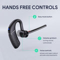 Yealink BH71 Bluetooth Headset Upgraded,Wireless Earphone with 4 Noise Cancelling Microphone,Adjustable Ear Hook,Compatible with iOS/Android Cell Phone,Driving,Office Work