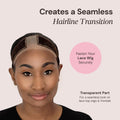 MILANO COLLECTION Lace Wigrip, Premium Lace Wig Band for Women, Fully Adjustable Wig Grip, Reinforced Swiss Lace by HAIRLINE, Secure Velvet Headband, Glueless, Chocolate Brown