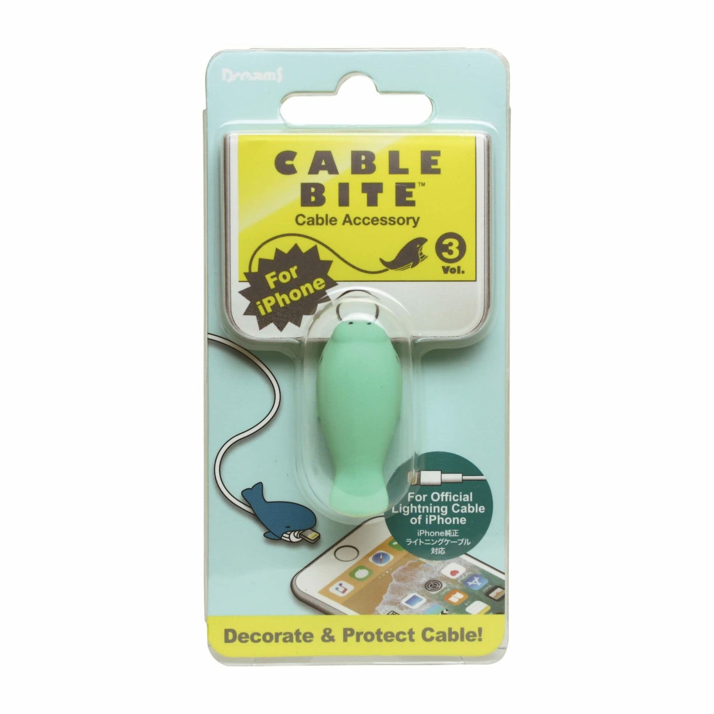 Cable BITE Dreams iPhone Protects Cable Accessory (Manatee)