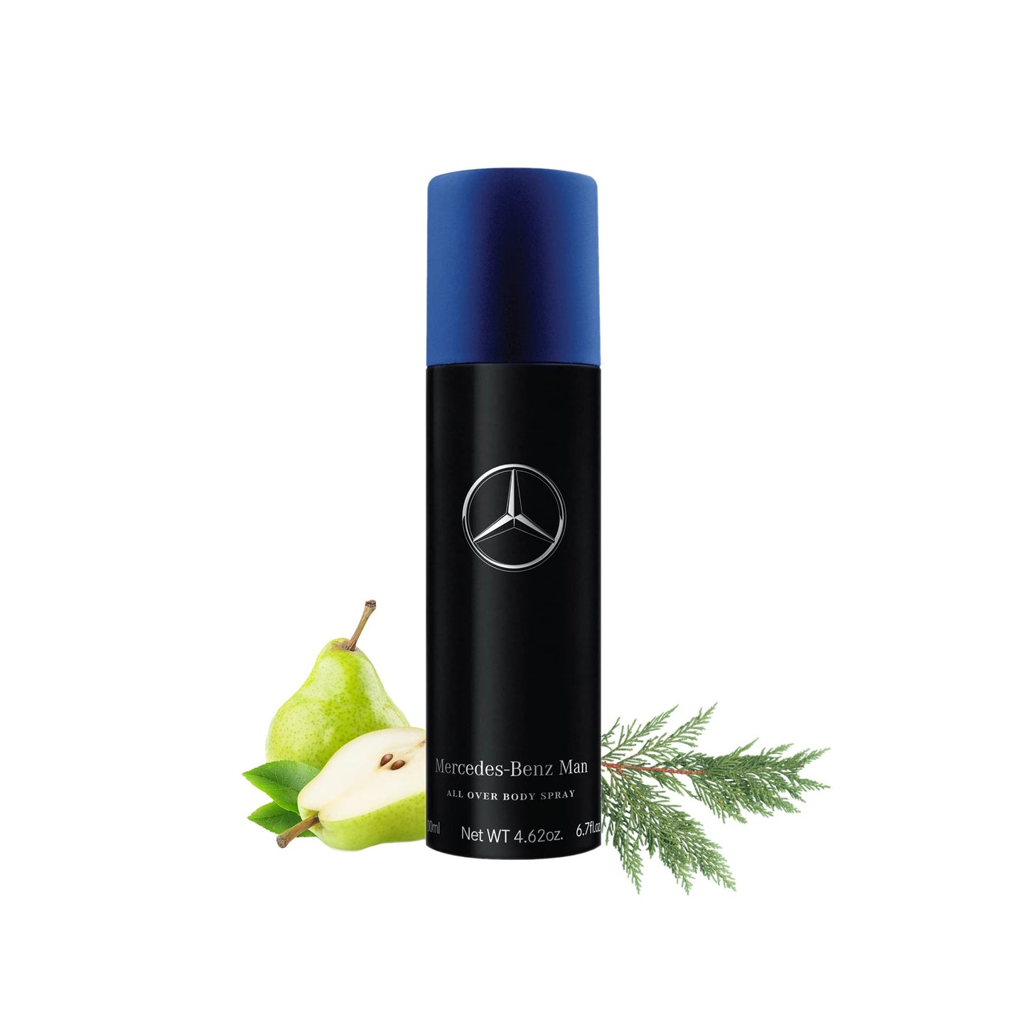 Mercedes-Benz Man - Original Elegant Fragrance Formula For Him - Lightweight Yet Aromatic Men’s Body Spray With Fruity, Sensual Musky Notes - Extra Strength, Day To Night Scent Payoff - 6.7 oz