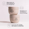 OUAI Travel Kit - Includes Travel Size Leave In Conditioner, Detox Shampoo, Fine to Medium Hair Mask, Scalp & Body Scrub - Travel Size Stocking Stuffers for Women (4 Count)