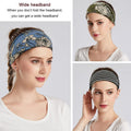 YONUF Boho Headbands For Women Fashion Wide Headband Yoga Workout Head Bands Hair Accessories Band 6 Pack