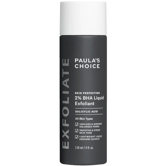 Paulas Choice--SKIN PERFECTING 2% BHA Liquid Salicylic Acid Exfoliant--Facial Exfoliant for Blackheads, Enlarged Pores, Wrinkles & Fine Lines, 4 oz Bottle